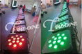 15w 5in1 Rechargeable led light,Powerful Battery DMX Wireless LED Stage Lighting 5