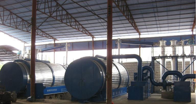 waste rubber tyres recycling plant