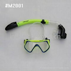 Diving mask and snorkel