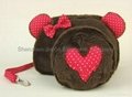 Hand-Made Cute Fashion Micro Single Camera Bag Carton Style Red Dor Bear 