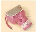 Japanese and Korean style red cell Lace Handmade Single Micro-SLR  Fashion Camera Bag 