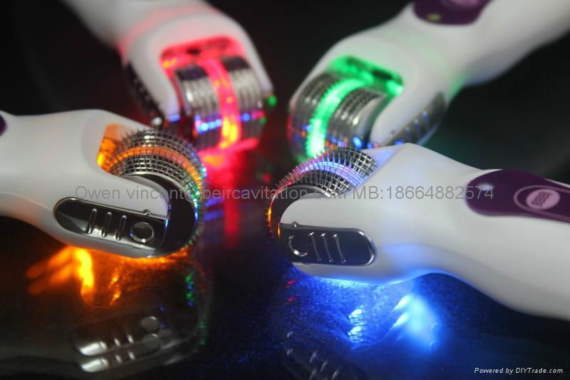 LED Microcurrent Vibrating Dermaroller Skin Care beauty instrument