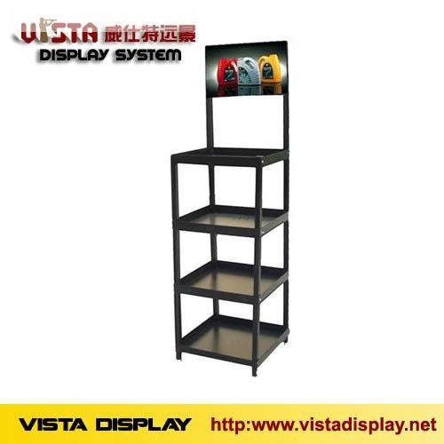 lubricating metal display for promotion and storage use