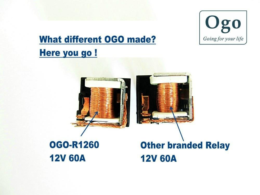 OGO Branded Automotive Relay 12V 60A 5