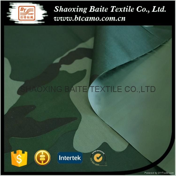 PVC Coated polyester camouflage fabric for garments BT-157 3