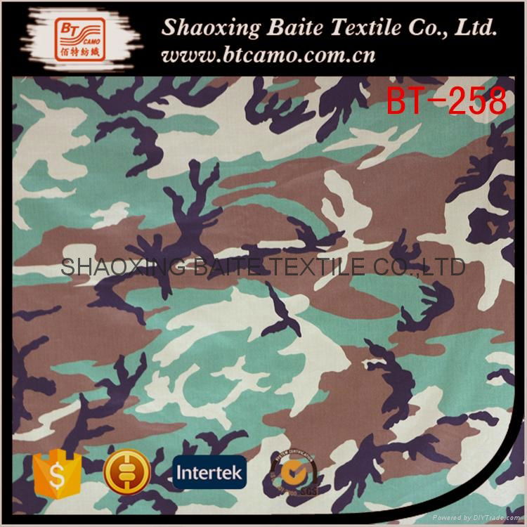 Nylon cotton printing camouflage fabric for military uniforms BT-258