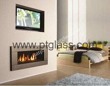 borosilicate fireplace glass