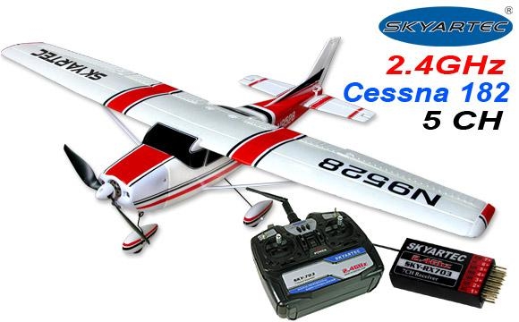 5 CH Cessna 182 RC Airplane RTF w/ Brushless Motor + ESC + Li-Po