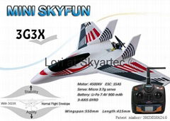 MODEL airplane MINI SKYFUN RTF Basic with 3G3X and parts from SKYARTEC RC