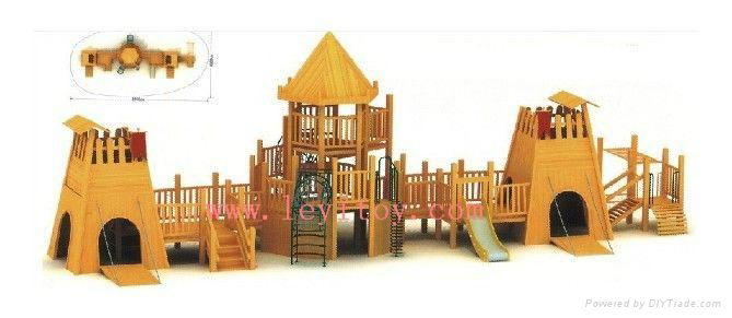 Wooden playground equipment 2