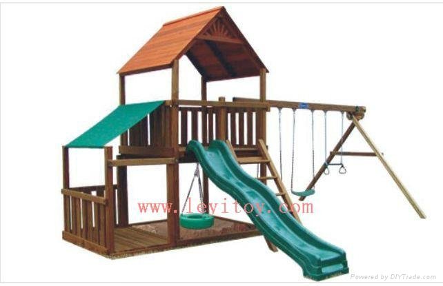 Wooden playground equipment 3