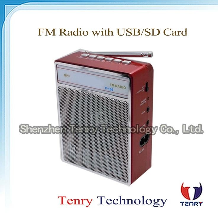 FM Radio Portable Wireless Amplifier for India Market Digital Radio Portable Rad