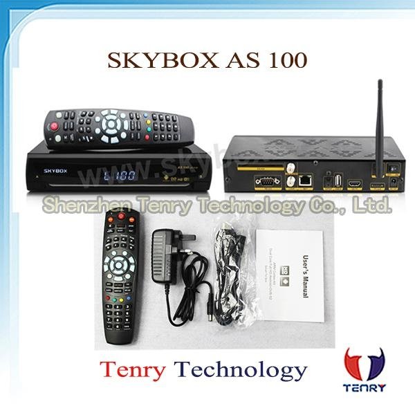 Skybox As100 Original Android DVBS2 Card Sharing Combine Satellite Receiver 2