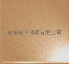 Foshan tan gush arenaceous stainless steel plate