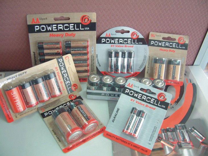 PowerCell Alkaline Batteries: AA,AAA,C,D,9-Volts