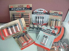 Powercell Zinc-Carbon Batteries AA,AAA,C,D,9-Volt