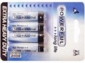 High Quality Battery AA R6P 1,5V Powerful Longlife 4pcs Blister