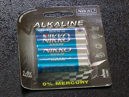 Excell alkaline batteries