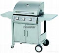 Foldable Side Table Gas Grill Barbecue 4