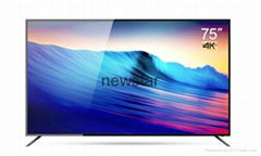 50Inch Curved Metal Frame With Explosion Proof Screen DLED Color TV