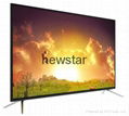 50Inch Curved Metal Frame With Explosion Proof Screen DLED Color TV