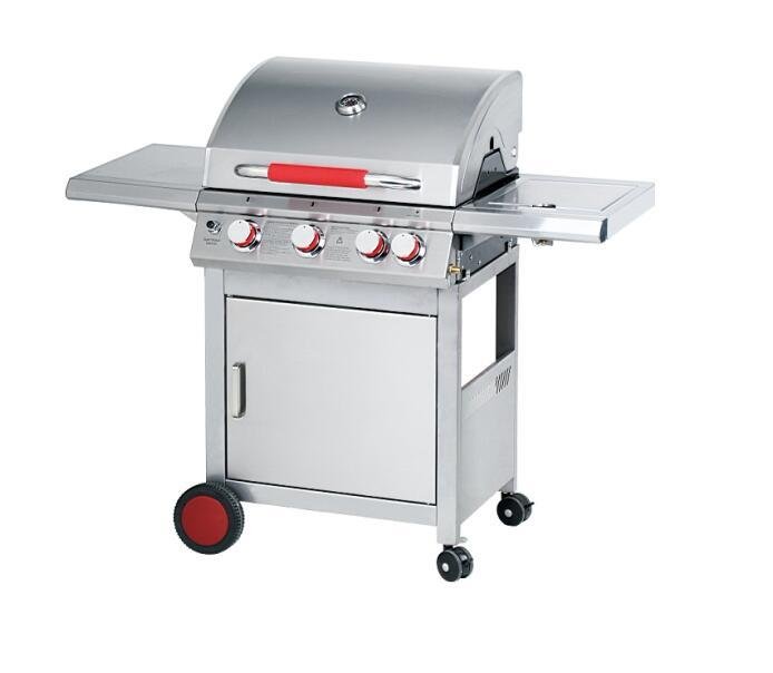3 Main Burner and 1 side Burner  Barbecue Grill with foldable side table 2