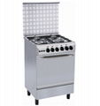 60*60 series freestanding oven with 4 burner stove cooker