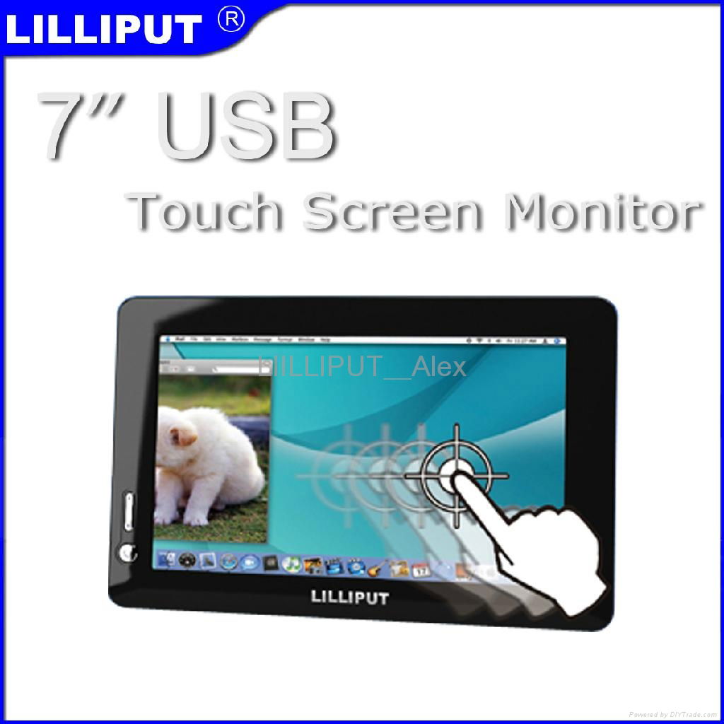 Lilliput 7" USB Monitor with Touch function and 2 Built in Speakers
