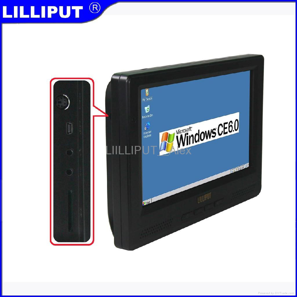 LILLIPUT 8" Eebedded PC，with WinCE or Linux system PC-865 3