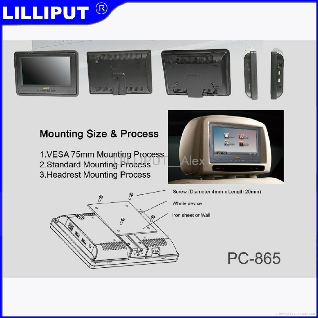 LILLIPUT 8" Eebedded PC，with WinCE or Linux system PC-865 5