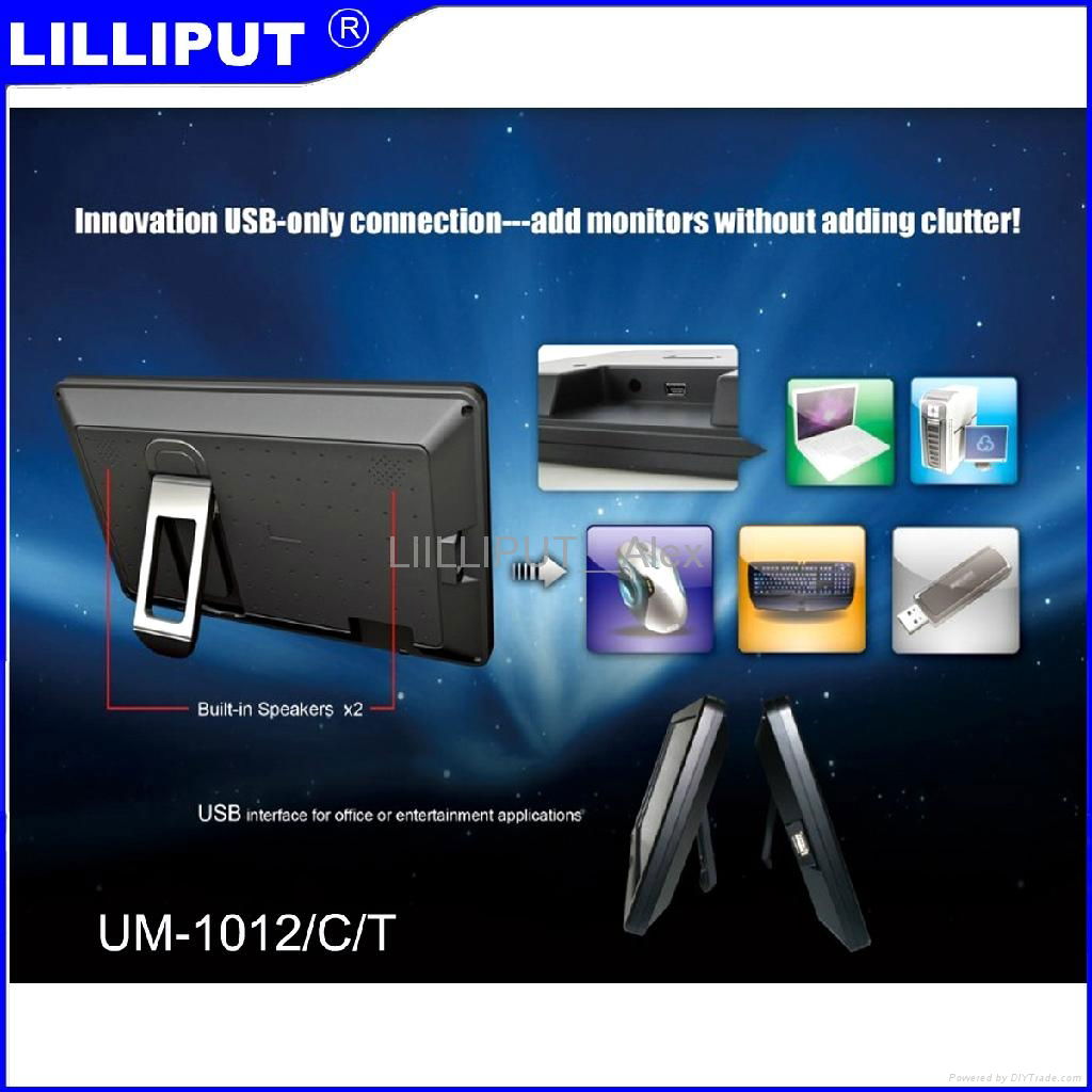 LILLIPUT 10.1'' USB powered monitor, built in speaker  UM-1012/C/T 4