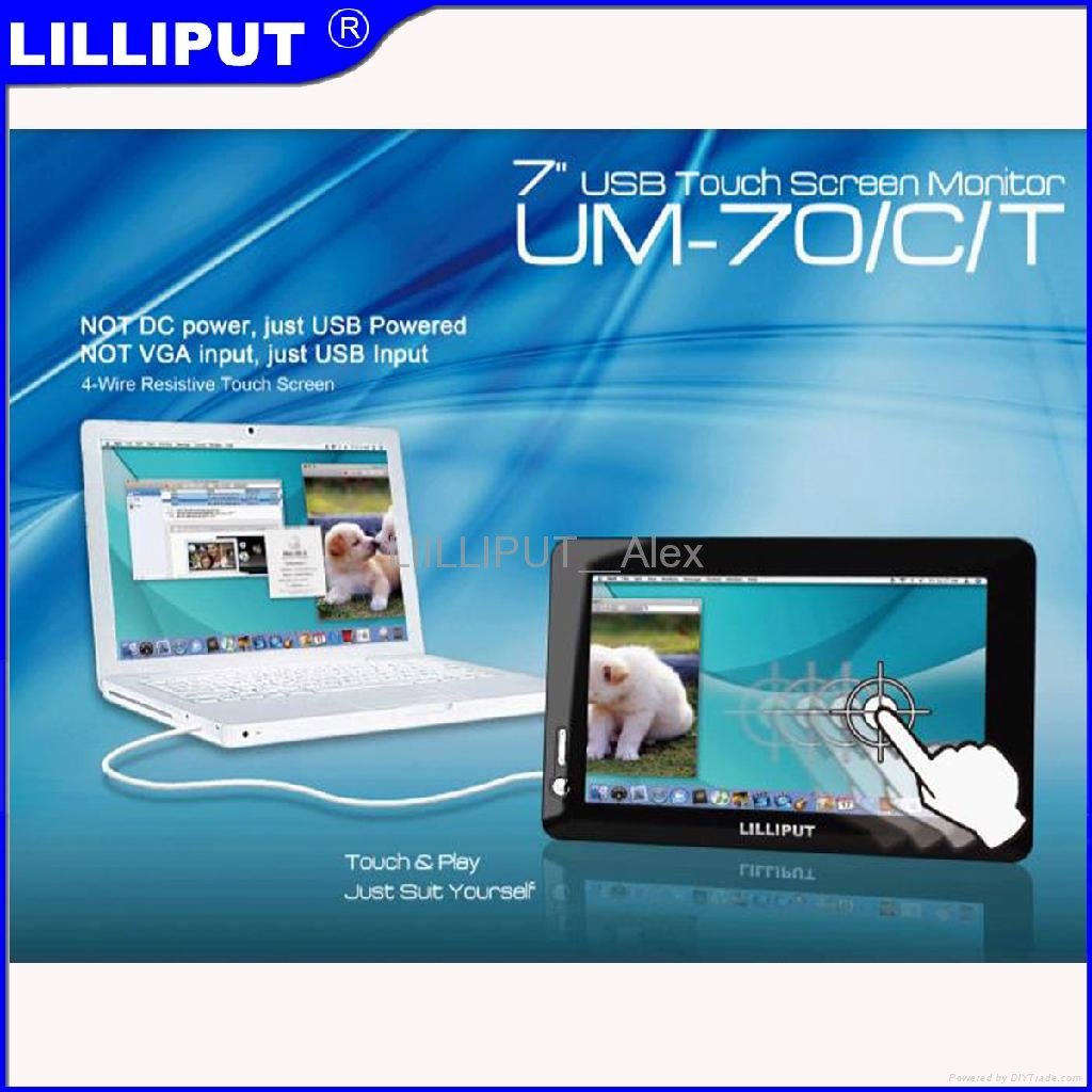LILLIPUT 7"USB Powered Monitor with touch function UM-70/C/T 3