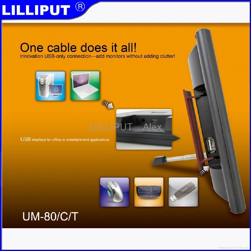 LILLIPUT 8'' USB powered monitor with touch function UM80/C/T (China