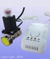 Gas alarm with solenoid valve