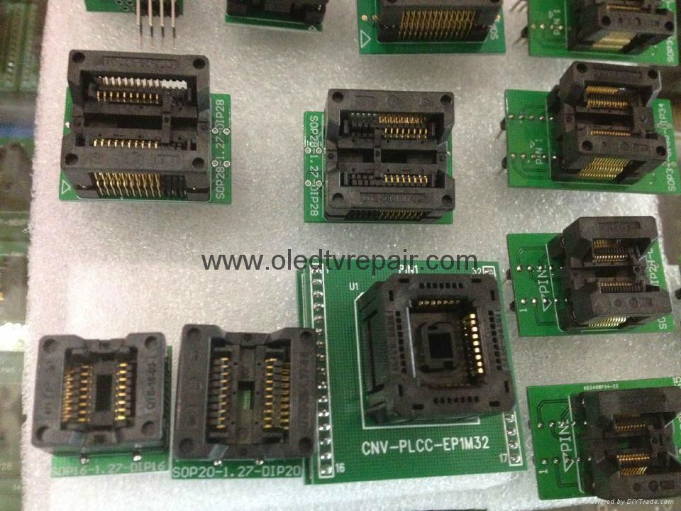 PLCC28 PLCC44 SOP28 TSOP32 TSOP40 TSOP48 TSOP56 QFP44 BGA IC socket adapter chip 3