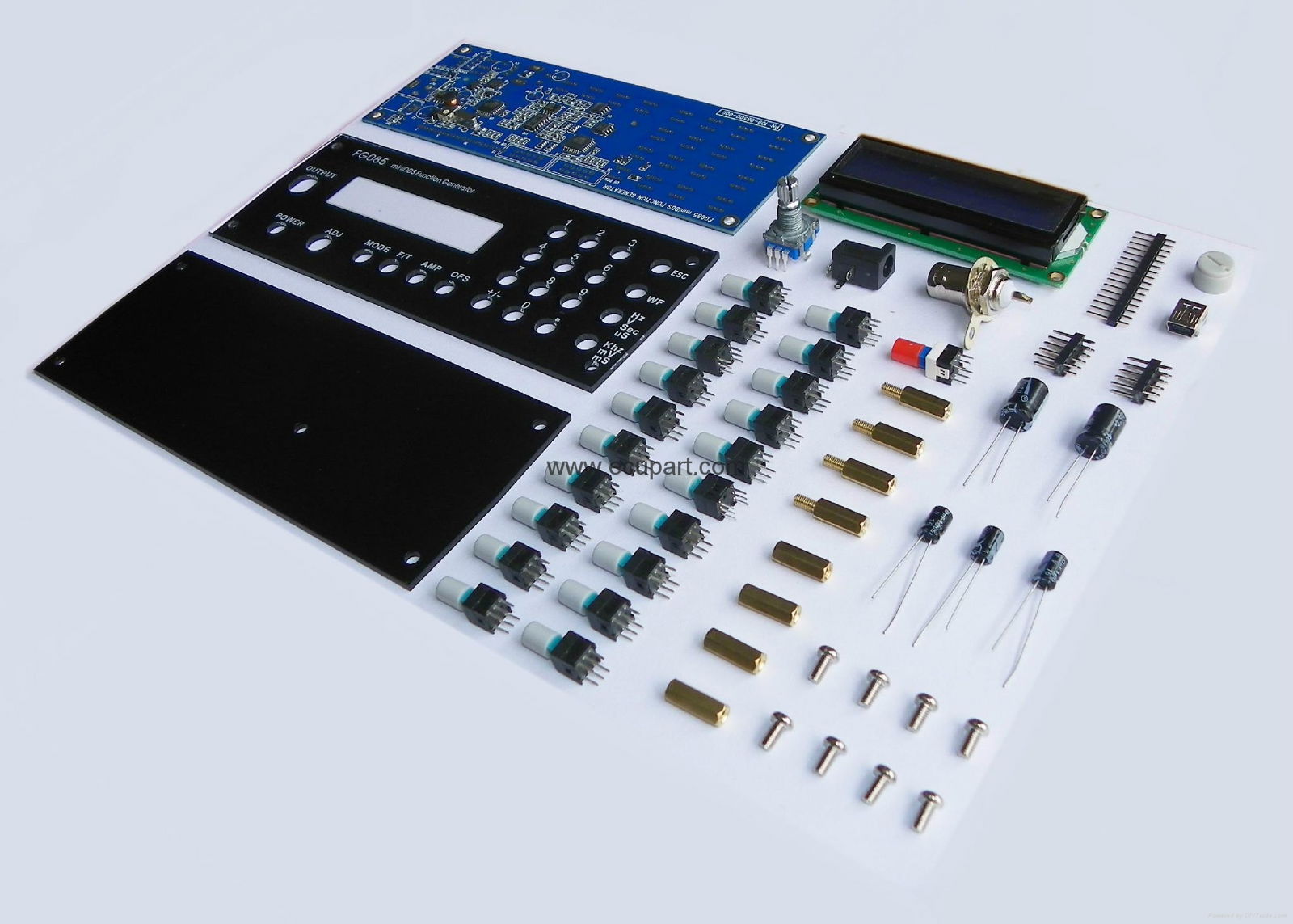 Digital composite function signal generator miniDDS DIY Kit (Paneled)  FG085 MINIDDS KIT  FG085 PCB