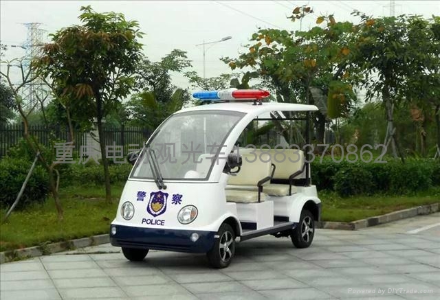 重庆敞篷社区治安电瓶车 2