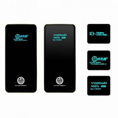 11000mAh Li-Polymer Power Bank OLED Mobile Charger