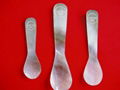 Caviar spoon with logo on tip of the spoon hand min order100pcs