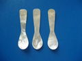 Caviar spoon with logo on tip of the spoon hand min order100pcs