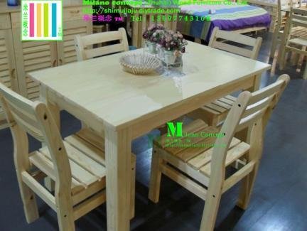 广东家具实木餐桌椅 2