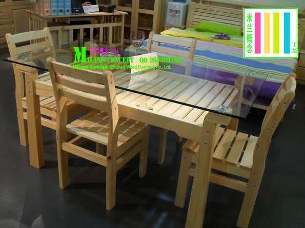 广东家具实木餐桌椅 3