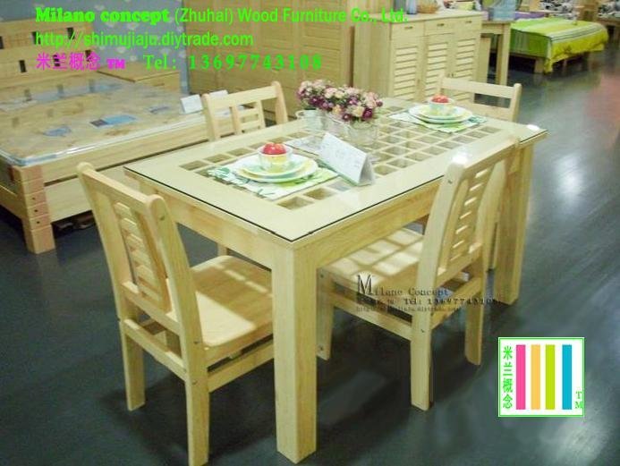 广东家具实木餐桌椅 4