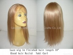 Human hair lace wigs