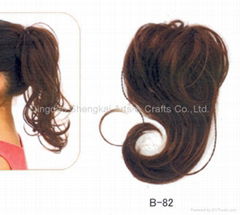 Synthetic hair pieces