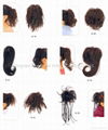 Synthetic hair pieces