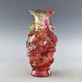 琉璃龍鳳花瓶 1