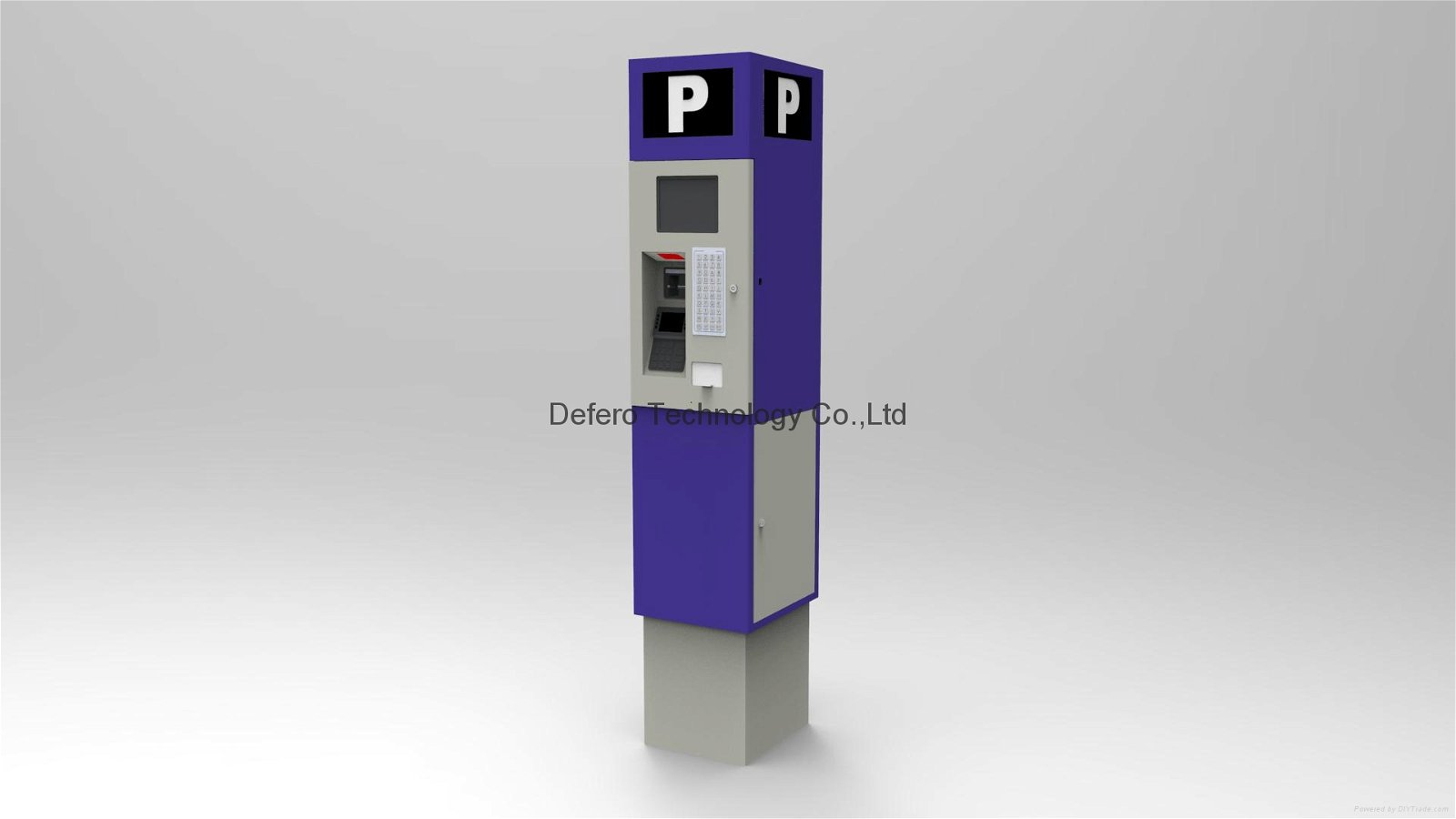 High quality small automatic on road car parking system pay statio payment kiosk 3