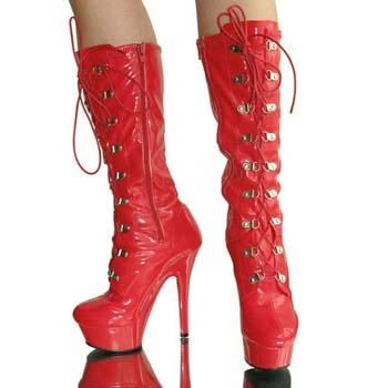 Sexy Erotic Exotic Stripper Dancer knee high boots sexy fetish high heels