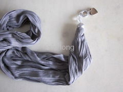 Fashion Scarf Soft and feminine pleated scarf in a lightweight